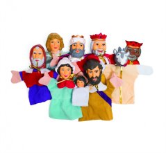 Sada loutek na ruku TŘI KRÁLOVÉ (9 ks)