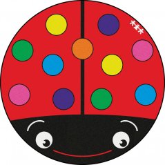 Koberec kulatý beruška (2m)