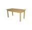 Dětský stůl BUK obdélník - přírodní - Rozměr: 80x60 cm