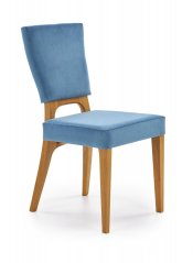Židle WENANTY (Světle modrá / Medový dub)