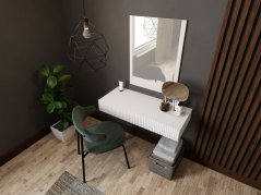 Toaletní stolek - PAFOS - Bílá matná