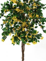 Umělá květina - Bougainvillea žlutá, 180 cm