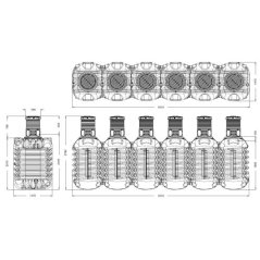 Podzemní nádrž na dešťovou vodu MODULARIS 15000 l.