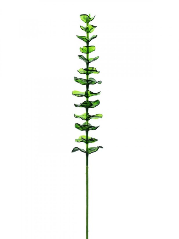 Umělá květina - Eukalyptus zelený - křišťálový, 81 cm, 12 ks