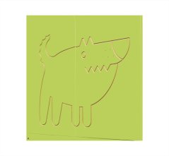 Skříň policová s dvířky (červená karkulka, HRAD)