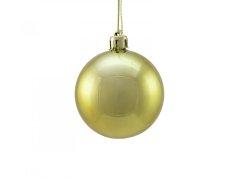 Vánoční dekorační ozdoby, 6 cm, zlatá metalíza, 6 ks
