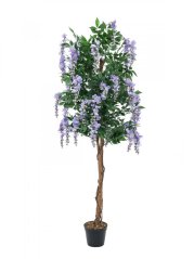 Umělá květina - Vistárie fialová, 150 cm