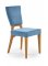 Židle WENANTY (Světle modrá / Medový dub)