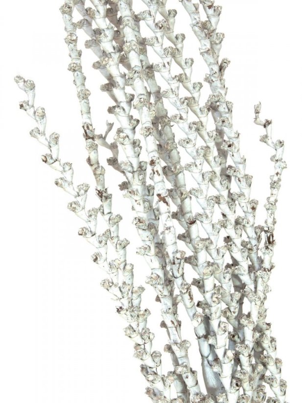 Umělá květina - Galho Buriti přírodní větvička bílá, 150 cm