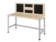 Pracovní stůl s deskou na nářadí a kontejnery (150x65 cm)