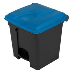 Nášlapný koš 30L - modré víko