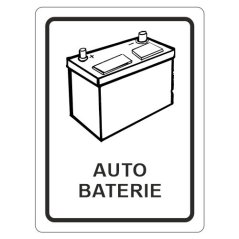 Samolepka autobaterie 120x160 mm