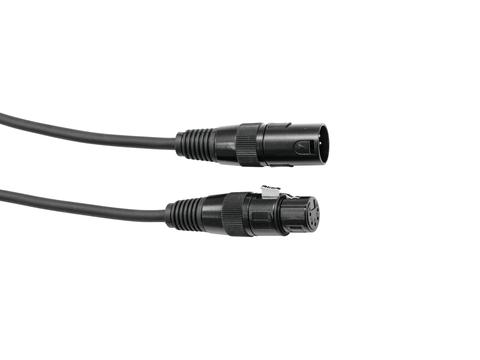 Eurolite DMX kabel XLR 5pin, 1m délka, černý