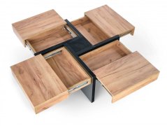 Konferenční stolek SEVILLA (Řemeslný dub / Černá)