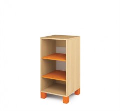 Skříň policová úzká oranžová FRESH (modul 16)