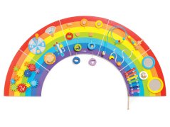 Nástěnná manipulační deska DUHA ( 162 x 11 x 81 cm)