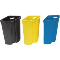 Kulatý odpadkový koš tři vložky - 3 x 3,3 l