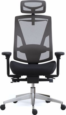 Ergonomická kancelářská židle OAMA ERGO šedá, pro vysoké postavy
