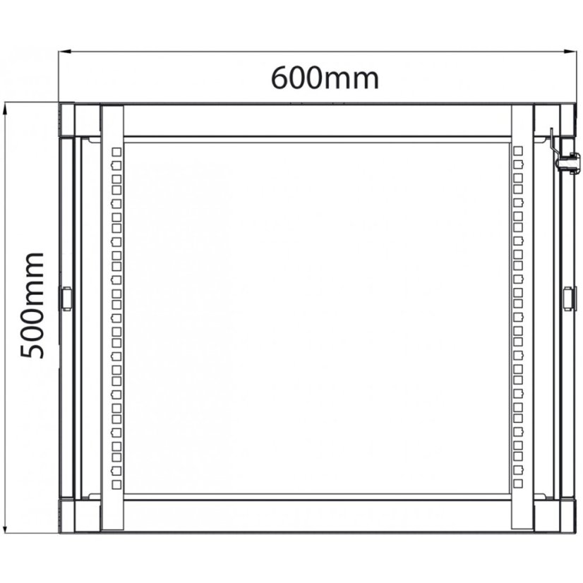 Adastra RC9U450, 19" Racková skříň, 9U, hloubka 450 mm