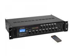 Omnitronic MAVZ-120.6P, 100V 6-zónový mixážní zesilovač, MP3/USB/SD/BT, 120W