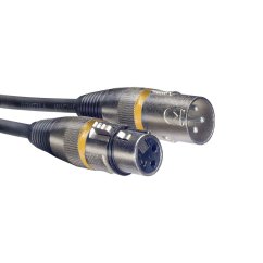 Stagg SMC6 YW, mikrofonní kabel XLR/XLR, 6m, žluté kroužky