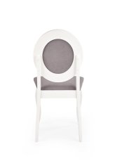 Jídelní židle - BAROCK - Bílá/ Šedá