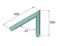 Alutruss Singlelock SPAC-19 Quick-lock, roh 45