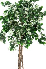 Umělá květina - Bougainvillea bílá, 150 cm