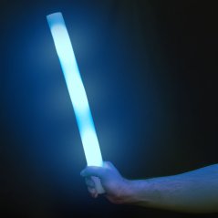 Pěnová tyč s LED světlem, modrá