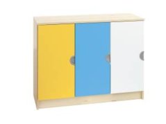 Skříň policová s dvířky CUBO (modul 15)