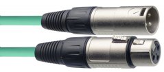 Stagg SMC10 CGR, mikrofonní kabel XLR/XLR, 10m, zelený