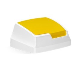 Plastové víko klapka - žluté