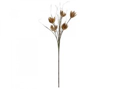 Umělá květina - Artyčok větvička(EVA), umělá, béžová, 100cm