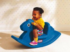 Modrý houpací kůň