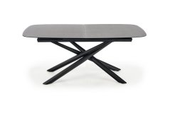 Rozkládací stůl - CAPELLO - Tmavě šedá/ Černá