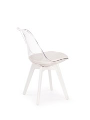 Židle- K245- bezbarvá / bílá