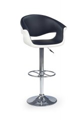 Barová židle- H46- Bílá/ Černá