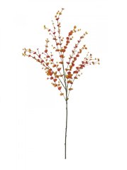 Umělá květina - Eukalypt větvička, oranžová, 110 cm