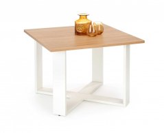 Konferenční stolek CROSS (Zlatý dub / Bílá)