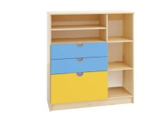Skříň policová s šuplíky CUBO (modul 21)
