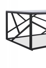 Konferenční stolek UNIVERSE 2 (Šedý mramor / Černá)