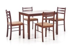 Jídelní stůl + 4 židle- NOVÝ STARTER- Hnědá