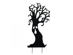 Kovová silueta strom duchů, černá, 168 cm