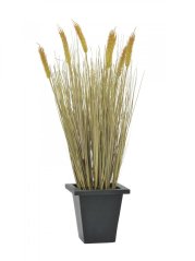 Umělá květina - Pšenice ve sklizni v květináči, 60 cm
