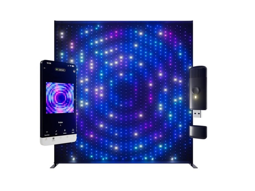 TWINKLY Lightwall, mobilní LED závěs 2,6x2,7m