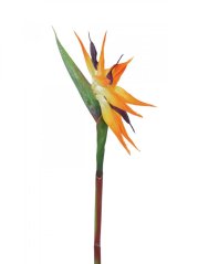 Umělá květina - Strelície oranžová, 95 cm