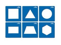 Šablony - Geometrické obrazce (6 ks.)