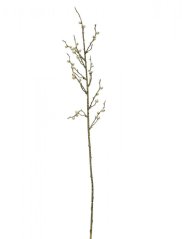 Umělá květina - Větvička s bobulemi, zlatý glitter, 85 cm, 3ks
