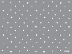 Koberec dětský šedobílé hvězdy (3 x 4 m)