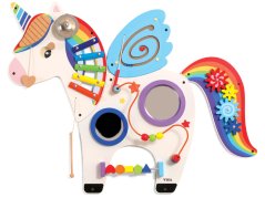 Nástěnná manipulační deska Jednorožec ( 84 x 67 x 10 cm)